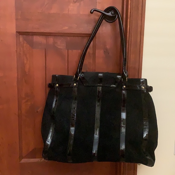 Trina Turk Suede and Patent Leather tote - Picture 4 of 7